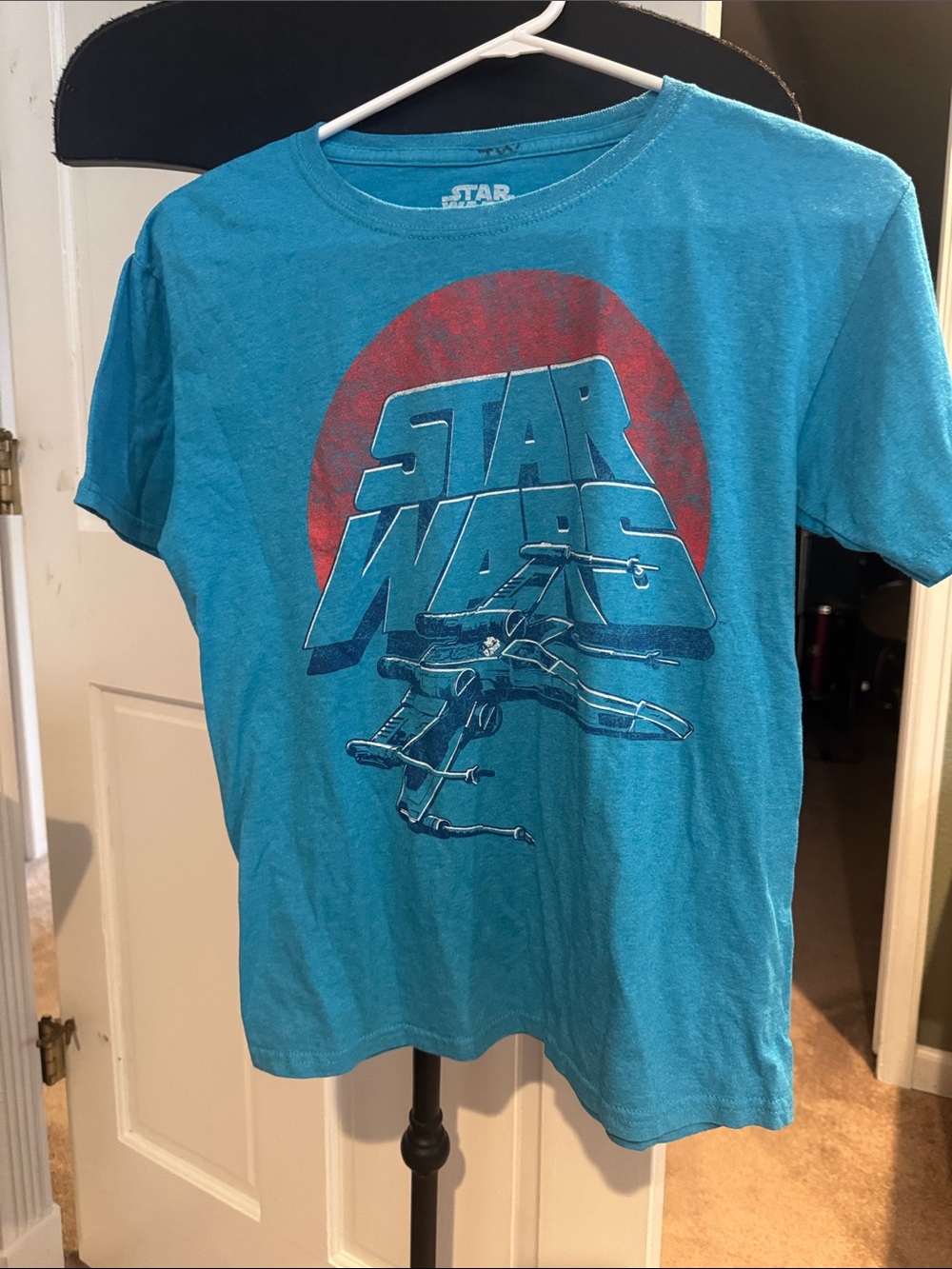 Star Wars Turquoise Tee with Red Graphic